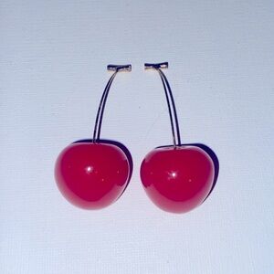 Anthropologie cherry drop earrings
